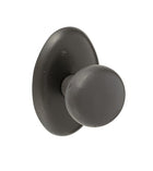 Doorware.com Half Round Sandcast Bronze Knob With Bronze Oval Rose, Fusion 07-C6