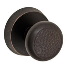 Hammered Half Knob with Beveled Round Rose, Fusion 13-A8
