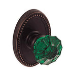 Scalloped Green Glass Knob, Fusion 20