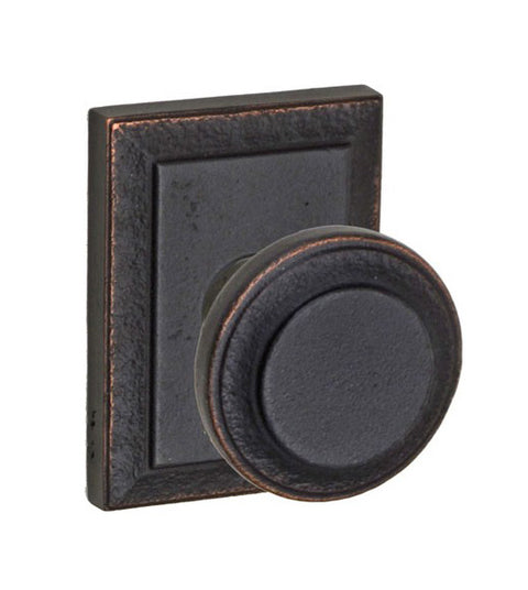 Doorware.com Half-Round Chiseled Knob with Ahwahnee Rose, Fusion 24-T9