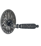 Doorware.com Ribbon and Reed Lever With Oval Floral Rose, Fusion AA-D9