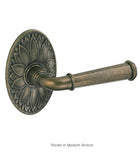 Doorware.com St. Charles Lever with Oval Floral Rose, Fusion AN-D9