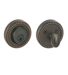 Round Beaded Rose Deadbolt, Fusion B6