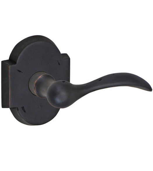 Doorware.com Oil Rubbed Bronze Rainier Lever with Arched Rose, Fusion BQ-G1