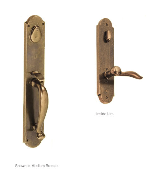 Doorware.com River Rock Sandcast Handleset, Fusion D5