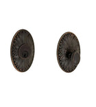 Single Cylinder Floral Oval Rose Deadbolt, Fusion D9