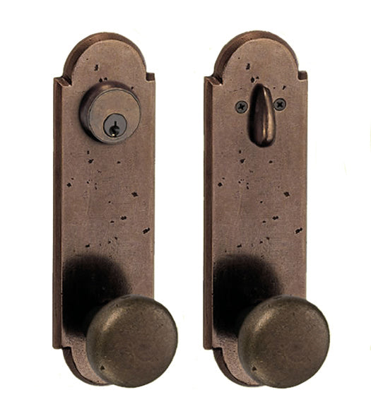Doorware.com River Rock Sandcast Bronze Entry Plate, Fusion E-F4