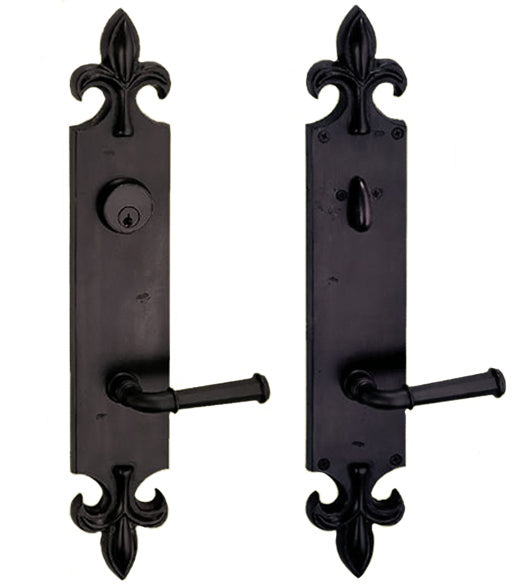 Doorware.com St. Charles Sandcast Bronze Keyed Entry Plate, Fusion E-F5