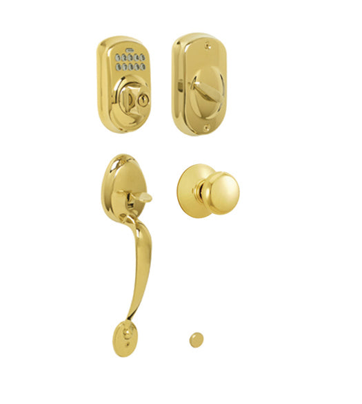Doorware.com Plymouth Keypad Handleset With Plymouth Knob