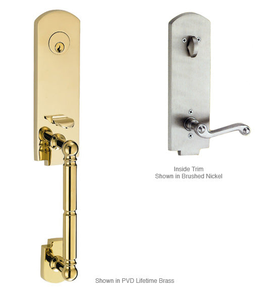 Doorware.com Revere Grab Keystone Handleset, Fusion L8