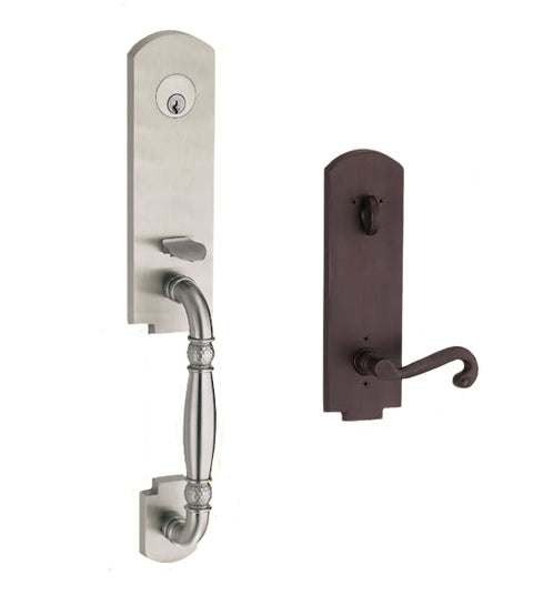 Doorware.com Textured Grab Keystone Handleset, Fusion M1