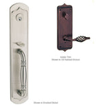 Textured Grab Bordeaux Handleset with Deadbolt, Fusion M7