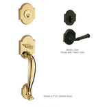 Doorware.com Two Piece Smooth Grab Scalloped Handleset, Fusion M9