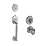 Doorware.com Two Piece Revere Grab Scalloped Handleset, Fusion N2