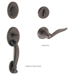 River Rock Two Piece Handleset With Covered Deadbolt, Fusion P5