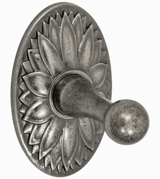 Doorware.com Oval Floral Mount Robe Hook, Fusion RH-D9