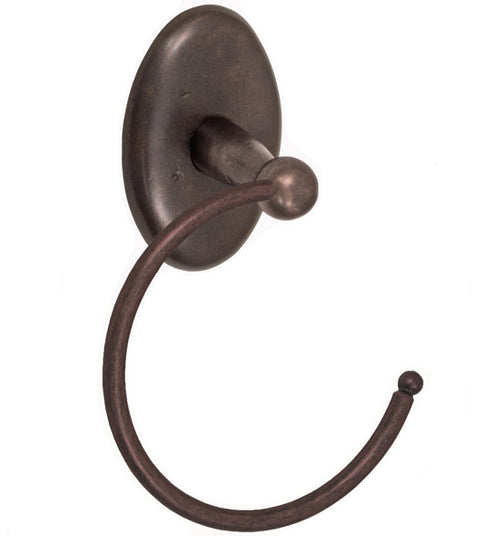 Doorware.com River Rock Bronze Oval Towel Ring, Fusion TR-C6