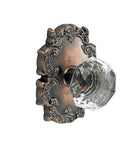 Doorware.com Clear Crystal Knob With Victorian Rose, Fusion 21-C8
