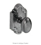 Doorware.com Egg Knob with Navajo Stepped Scalloped Rose, Fusion 02-C2