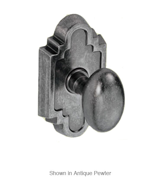 Doorware.com Egg Knob with Navajo Stepped Scalloped Rose, Fusion 02-C2