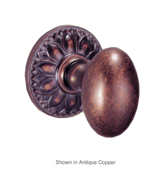 Doorware.com Ornate Egg Knob With Floral Rose, Fusion 02-D8