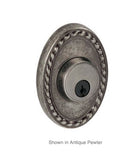 Oval Rope Rose Deadbolt, Fusion B9