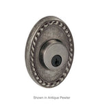 Oval Rope Rose Deadbolt, Fusion B9