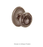 Colonial Crest Ribbon and Reed Knob with Oval Beaded Rose Fusion 14-B7