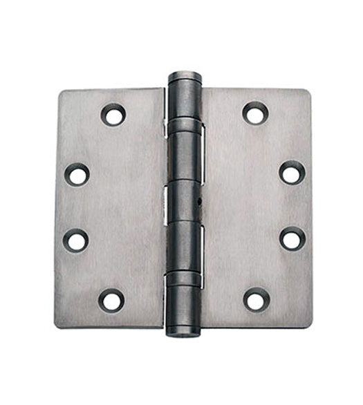 4-1/2 x 4 Commercial Stainless Steel Hinge, 2 Ball Bearings and Non-Removable Pin