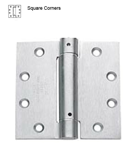 4-1/2 x 4-1/2 x Square Corners Commercial Spring Hinge