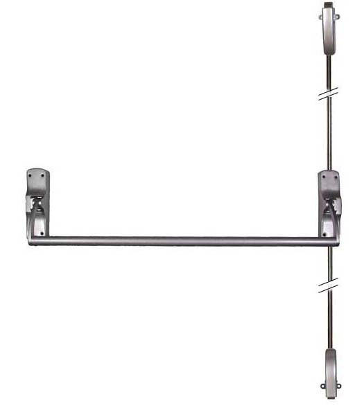 Doorware.com Wide Door Crash Bar Vertical Rod Door Exit Device, Global ED-VR331-48