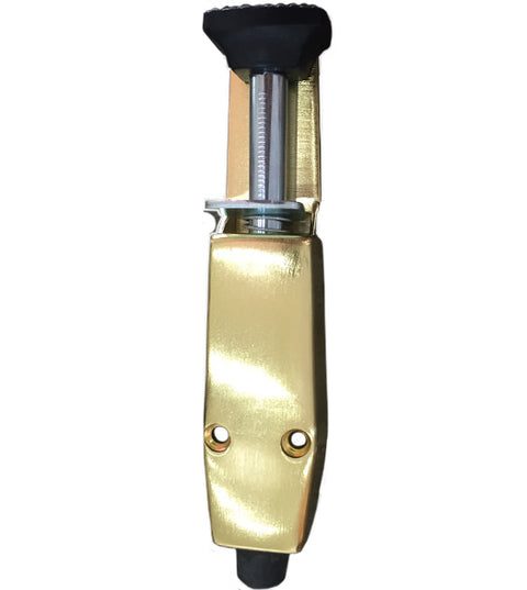 Satin Brass 8 Inch Step On Door Holder, Imperial USA GH-6015-US4