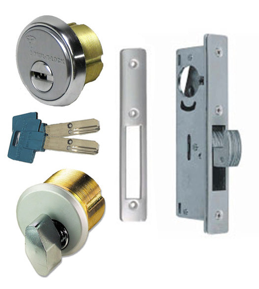 Sliding Store Front Door High Security Mortise Hookbolt Lockset, Mul-T-Lock Cylinders, TH1102-PM