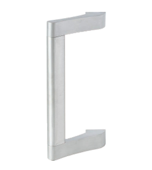 10 Inch Contemporary Commercial Offset Door Pull, Global TH1100-STED-PULL