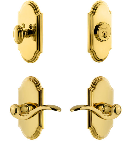 Arc Entryset with Bellagio Lever, Grandeur ARCBELCOM