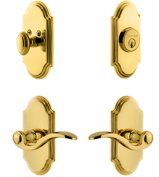 Arc Entryset with Bellagio Lever, Grandeur ARCBELCOM