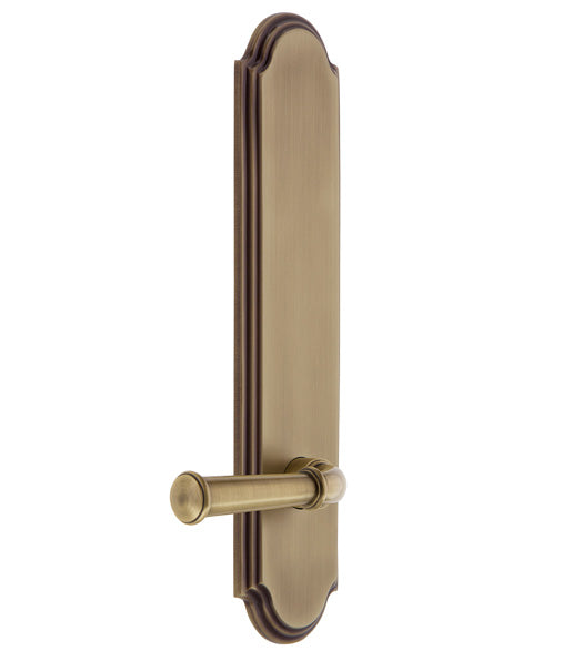 Historic Georgetown Lever with Extra Long Arc Backplate, Grandeur ARCGEO19