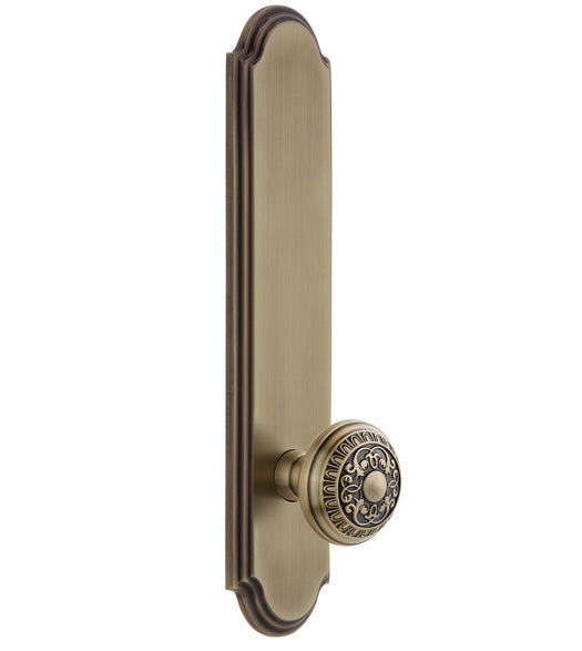 Windsor Knob with Arc Tall Plate, Grandeur ARCWIN19