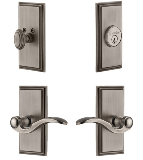 Carre Entryset with Bellagio Lever, Grandeur CARBELCOM