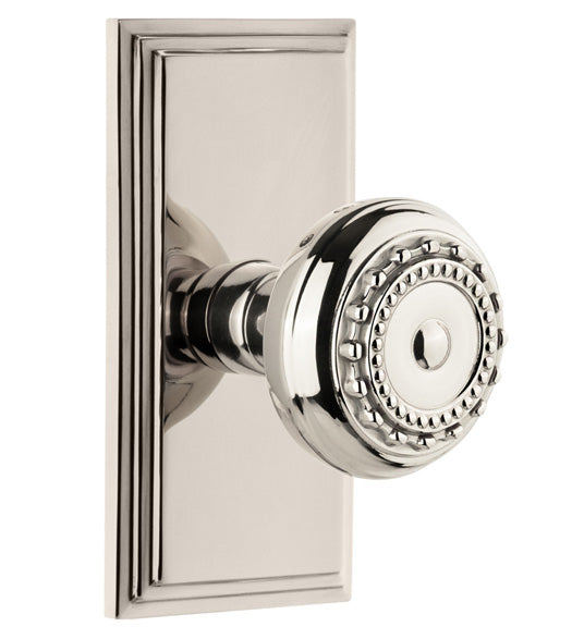 Parthenon Knob with Carre Plate, Grandeur CARPAR