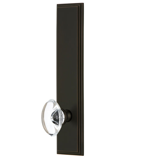 Provence Crystal Knob with Carre Plate, Grandeur CARPRO19