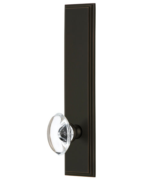 Provence Crystal Knob with Carre Plate, Grandeur CARPRO19