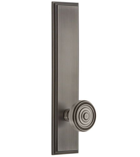 Soleil Knob with Carre 11 Inch Tall Plate, Grandeur CARSOL19