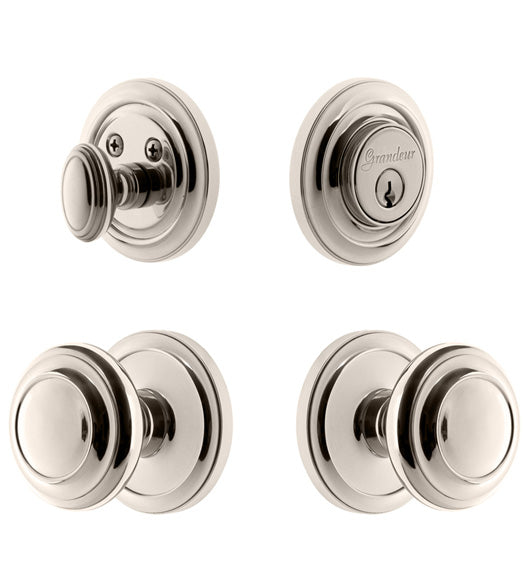 Circulaire Knob and Deadbolt Entryset, Grandeur CIRCIRCOM