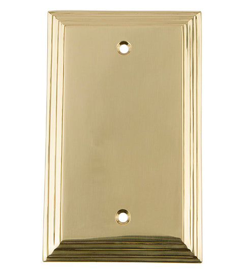 Deco Blank Outlet Cover Plate, Grandeur DECSWPLTB