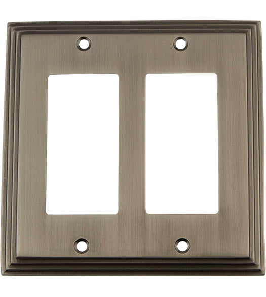 Deco Double Rocker Plate, Grandeur DECSWPLTR2