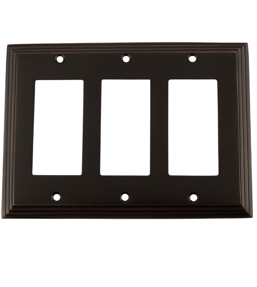 Deco Triple Rocker Plate, Grandeur DECSWPLTR3