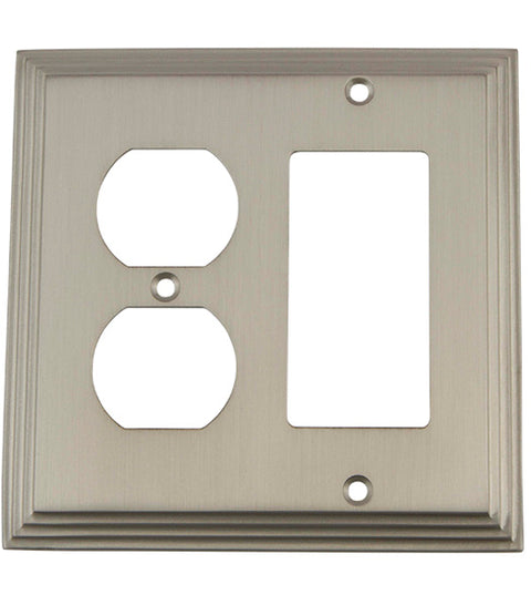 Deco Outlet and Rocker Plate, Grandeur DECSWPLTRD