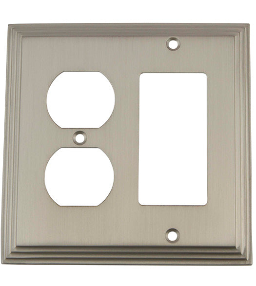 Deco Outlet and Rocker Plate, Grandeur DECSWPLTRD
