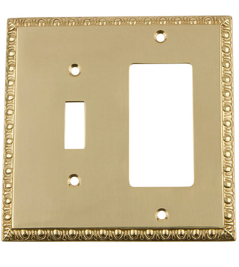Egg and Dart Rocker and Toggle Switch Plate Cover, Grandeur EADSWPLTTR